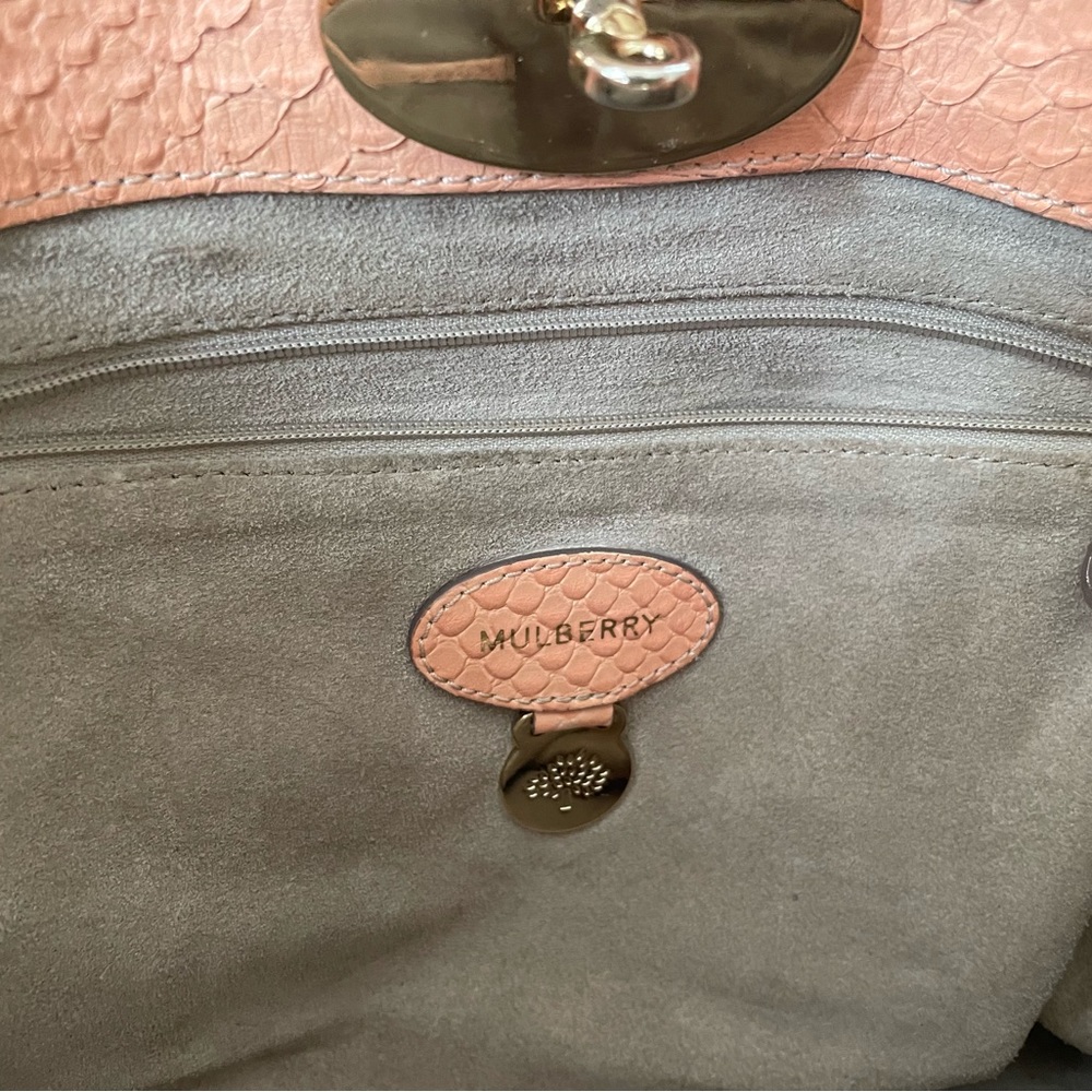 Mulberry blush/nude medium sized Cecily tote with gold hardware. - Picture 10 of 10